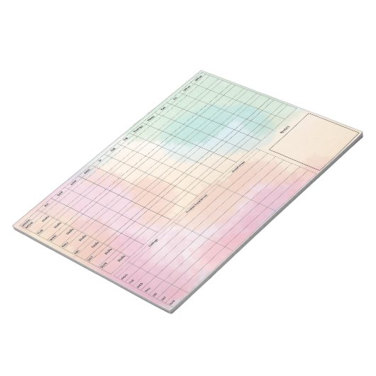 DBT Dairy Kaart Notitieblok - 40 vellen kleuren (Schuin)