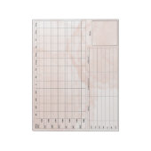 DBT Dairy Kaart Notitieblok - 40 vellen roze (Linkerzijde)