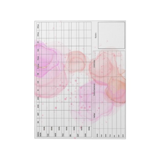 DBT Diary Kaart Notitieblok voor Mental Health Tra (Linkerzijde)