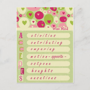 DBT Wise Mind "keurt goed" Briefkaart