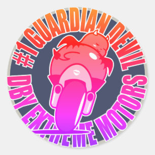 DBY EXTREME MOTORS  Lucky Devil 2 Ronde Sticker