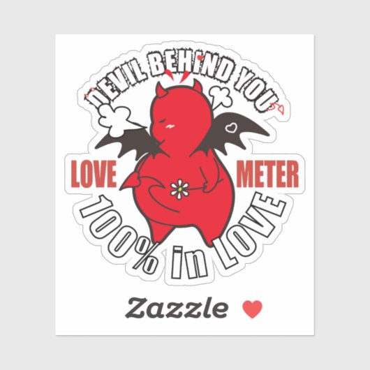 DBY's LOVE METER 100% Sticker (Vel)