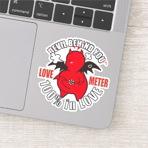 DBY's LOVE METER 100% Sticker