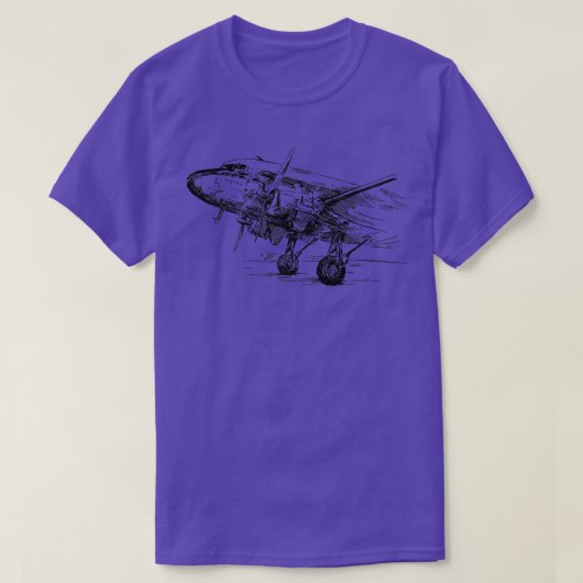  DC3-Shirt voor mannen, vader Gra T-shirt (Design voorkant)