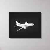 DC-10-nachtvluchten Canvas Afdruk (Voorkant)