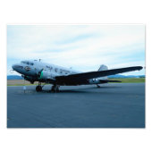 DC-3-Warplane Foto Afdruk (Voorkant)