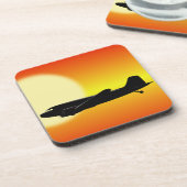 DC-3 zonlicht doorgeven. Bier Onderzetter (Linkerzijde)