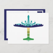 dc 6 vliegtuigzonsondergang briefkaart (Voorkant / Achterkant)