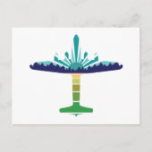 dc 6 vliegtuigzonsondergang briefkaart (Voorkant)