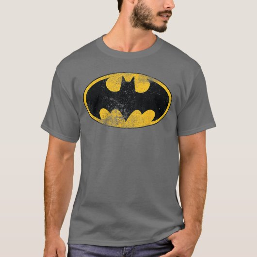 DC Batman Logo Classic Distressed T-shirt (Voorkant)
