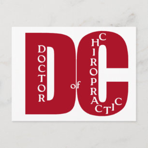 DC Big Red DOCTOR VAN CHIROPRACTISCH GENEESMIDDEL Briefkaart