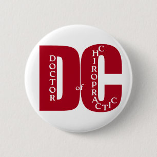 DC Big Red DOCTOR VAN CHIROPRACTISCH GENEESMIDDEL Ronde Button 5,7 Cm