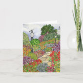 DC Capitol en Garden Waterverf Blank Bedankkaart (Voorkant)