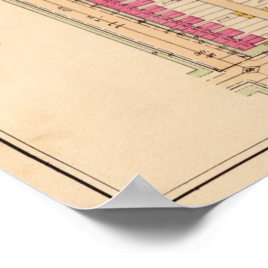 DC Capitol Hill. BigMapBlog uit 1919 Poster (Hoek)