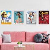DC Comic Bombshells Groep 1 Muurkunst Sets (Woonkamer)
