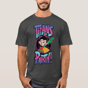 DC Comic ziet helden Go Robinitans Feest grappig T-shirt