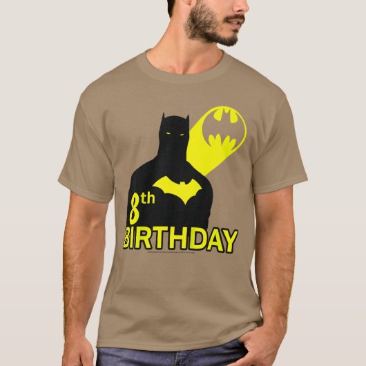 DC Comics Batman 8th Birthday Silhouette girl T-shirt (Voorkant)