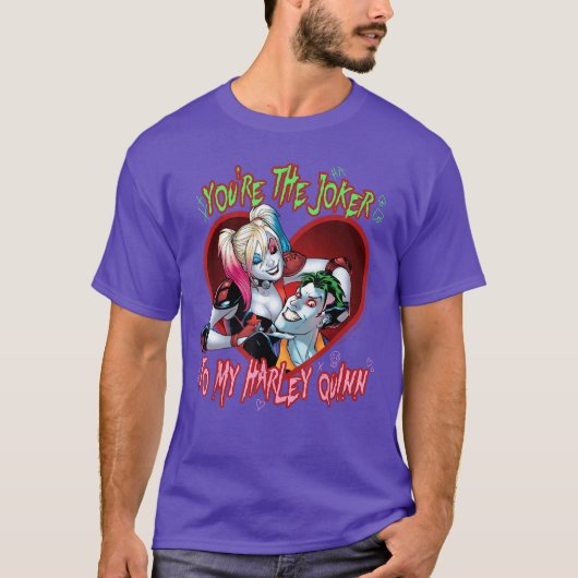 DC Comics Batman Joker naar Harley T-shirt (Voorkant)