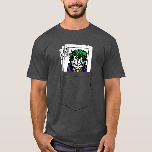 DC Comics Batman Joker Pocket Card family T-shirt (Voorkant)