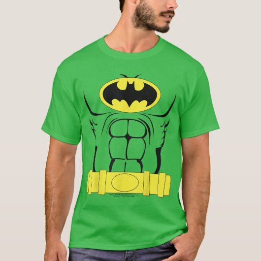 DC Comics Batman Kostuum Overzicht cadeau T-shirt (Voorkant)