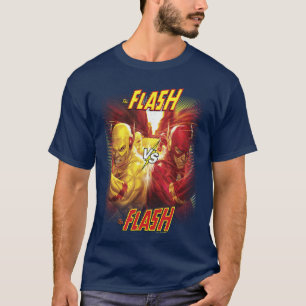 DC Comics Flash vs Reverse Flash Comic Held Poster T-shirt