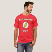 DC Comics Justice League Flash Verjaardagsfeestje T-shirt (Voorkant volledig)