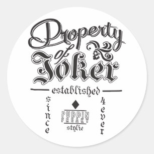 DC Comics Suicide Squad Eigendom van Joker Juniors Ronde Sticker