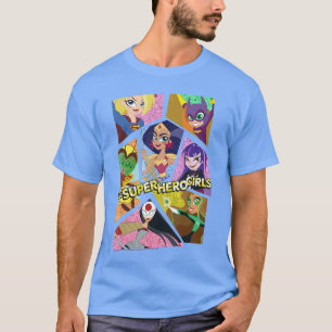 DC Comics Super Hero Girls Groep Collage meisje T-shirt