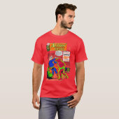 DC Comics Superman Action Comics Grote Borst Vinta T-shirt (Voorkant volledig)
