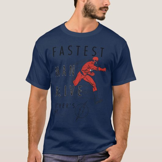 DC Comics Vaderdag Flash Snelste Man Alive koel T-shirt (Voorkant)