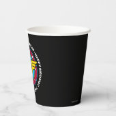 DC Comics | Wonder Woman Circle & Stars Birthday Papieren Bekers (Achterkant)