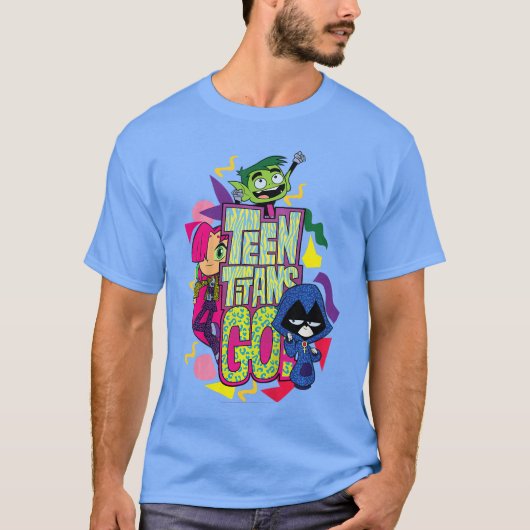 DC Comicseenitans Go Patroon Portret vriend T-shirt (Voorkant)