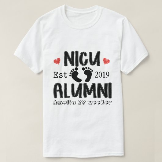 DC Custom Preemie Shirt, NICU Survivor Shirt (Design voorkant)