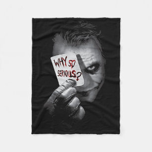 Dc Dark Knight Foto Waarom Zo Ernstig Tank Top Fleece Deken