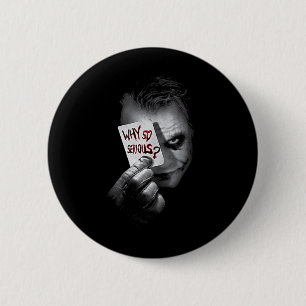Dc Dark Knight Foto Waarom Zo Ernstig Tank Top Ronde Button 5,7 Cm