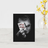 DC Dark Knight foto Waarom zo serieus Tanktop Kaart (Gele Bloem)