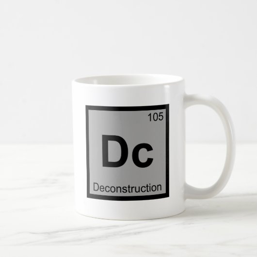 Dc - Deconstruction Chemistry Periodic Table Koffiemok (Rechts)