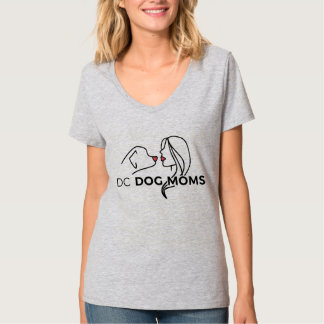 DC Dog Moms V-Neck T-Shirt - Licht grijs