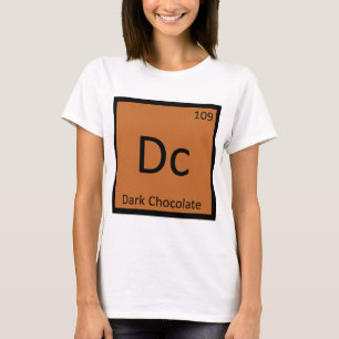 Dc - Donkere Chocolade Chemie Periodiek Systeem T-shirt