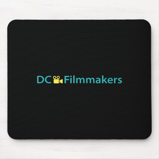 Dc filmmakers-groep met camera-icoon muismat (Voorkant)