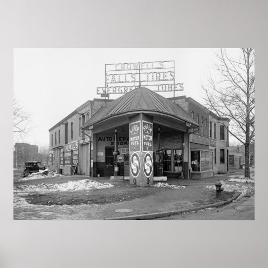 DC-gasstation, 1921 Poster (Voorkant)