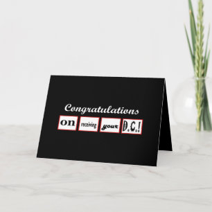DC-graad - AANGEPASTE NAAM - Gefeliciteerd Kaart