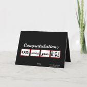 DC-graad - AANGEPASTE NAAM - Gefeliciteerd Kaart (Achterkant)