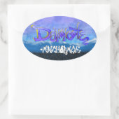 DC Graffiti Ovale Sticker (Tas)