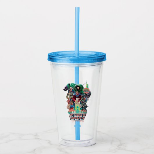 DC League of Super-Pets Battle for Metropolis Acryl Drinkbeker (Voorkant)