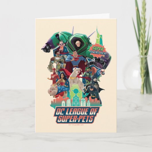 DC League of Super-Pets Battle for Metropolis Kaart (Voorkant)