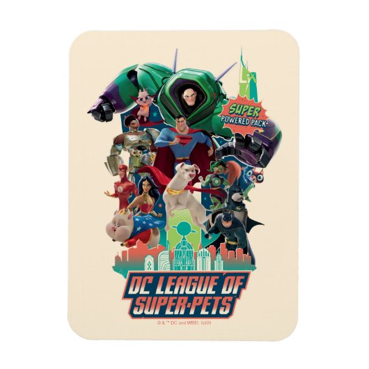 DC League of Super-Pets Battle for Metropolis Magneet (Verticaal)