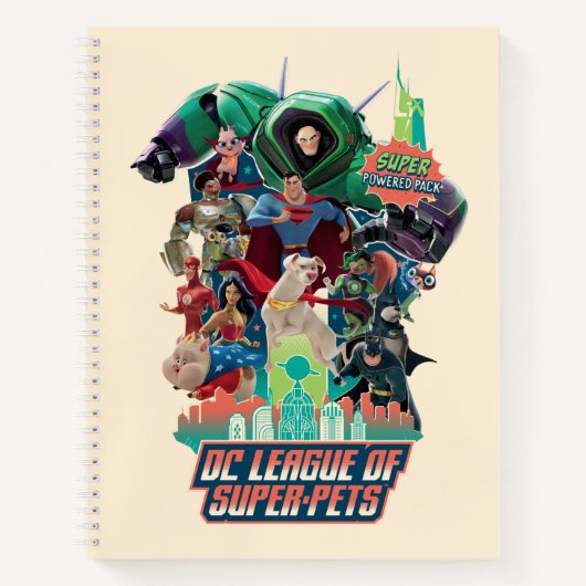 DC League of Super-Pets Battle for Metropolis Notitieboek (Voorkant)