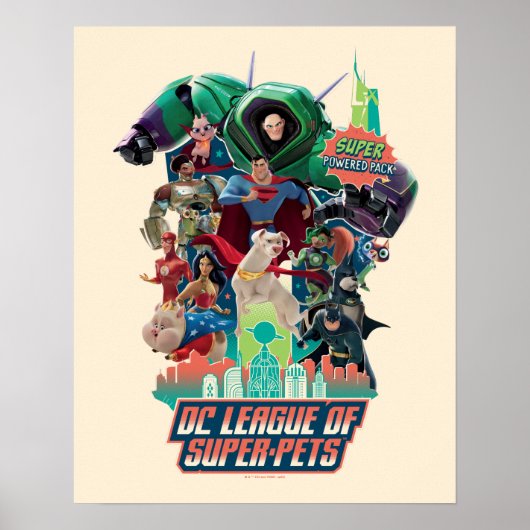 DC League of Super-Pets Battle for Metropolis Poster (Voorkant)