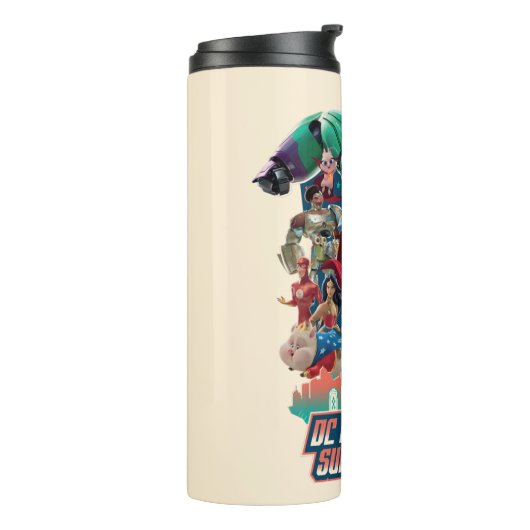 DC League of Super-Pets Battle for Metropolis Thermosbeker (Gedraaid links)